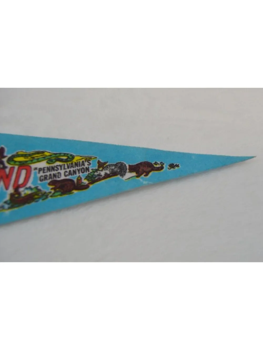 Vintage Animaland Pennsylvania's Grand Canyon pennant